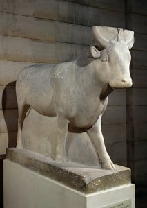 Il toro Apis, dal Serapeo, Menfi (calcare)